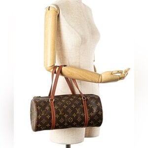 Louis Vuitton Papillon 30 Monogram Handbag with Dust Bag